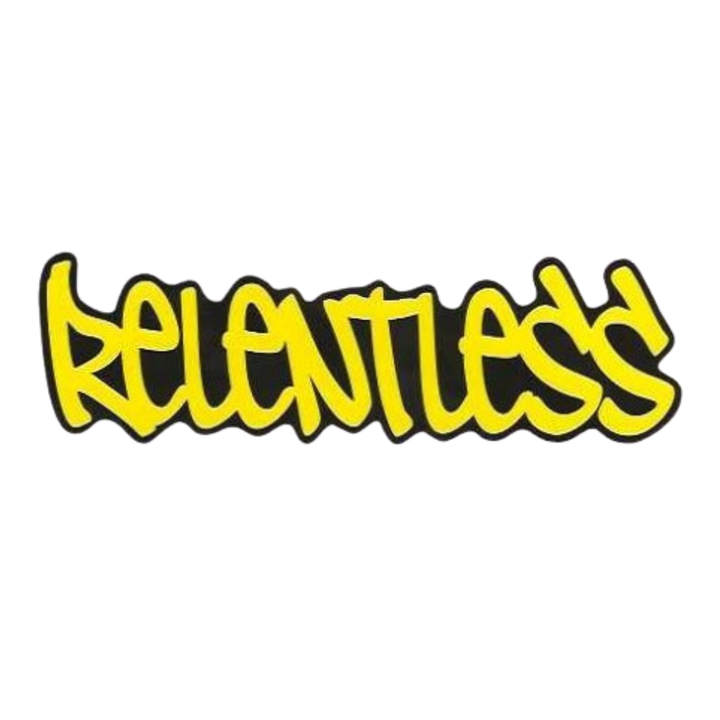 YELLOW RELENTLESS STICKERS
